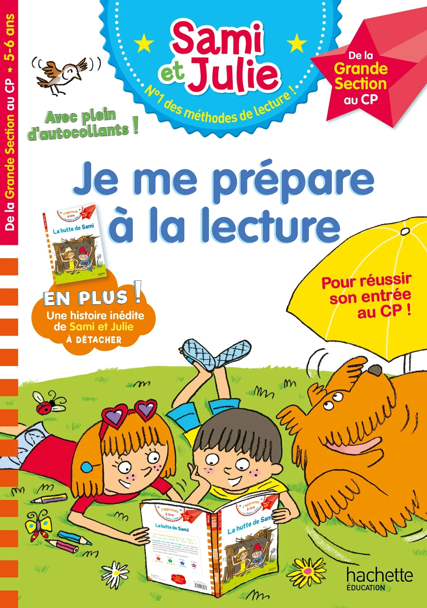 Couverture — Sami et Julie - Je me prépare à la lecture de la Grande Section au CP - Cahier de vacances 2026