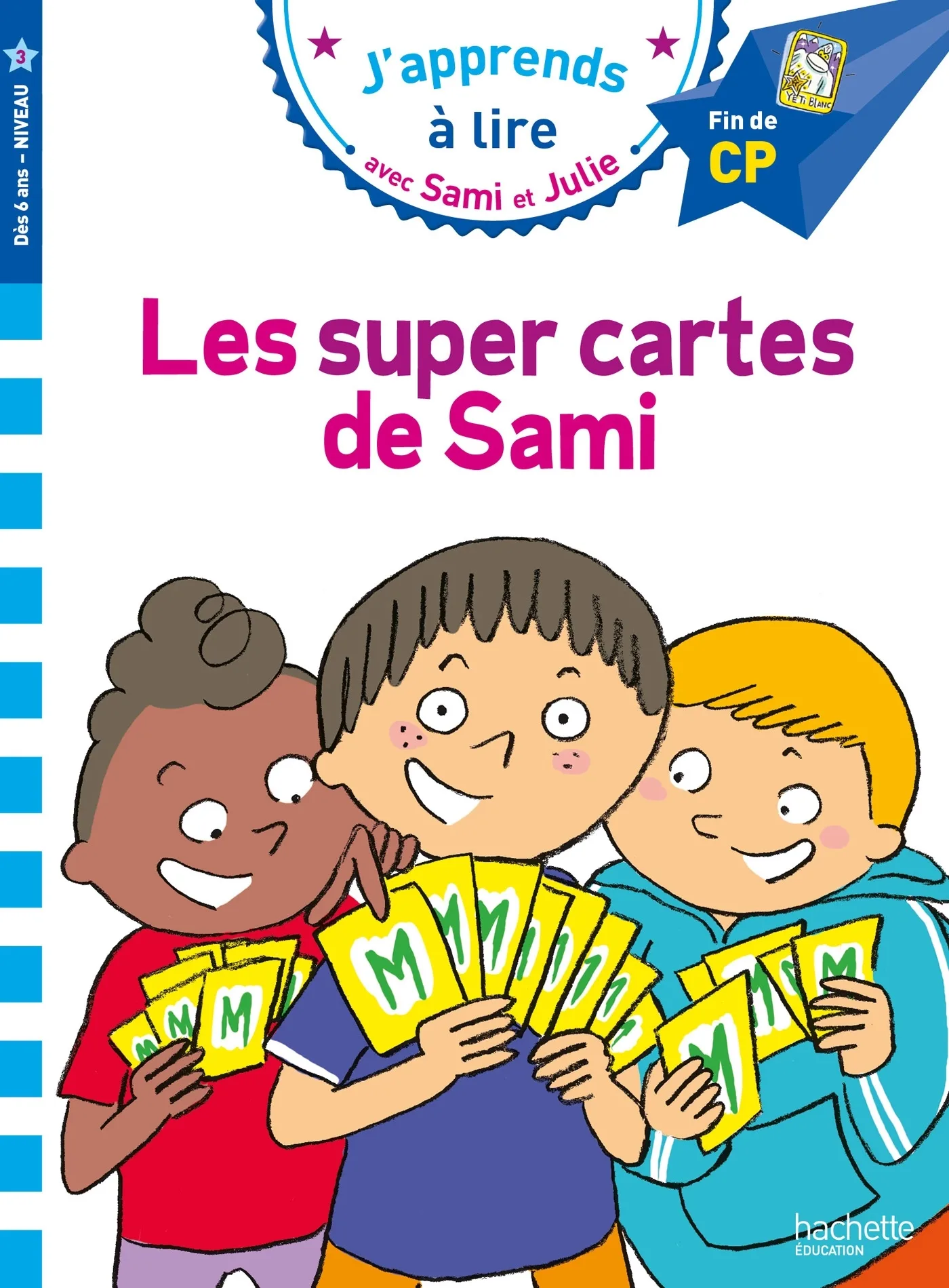 Couverture — Sami et Julie CP niveau 3 Les super cartes de Sami