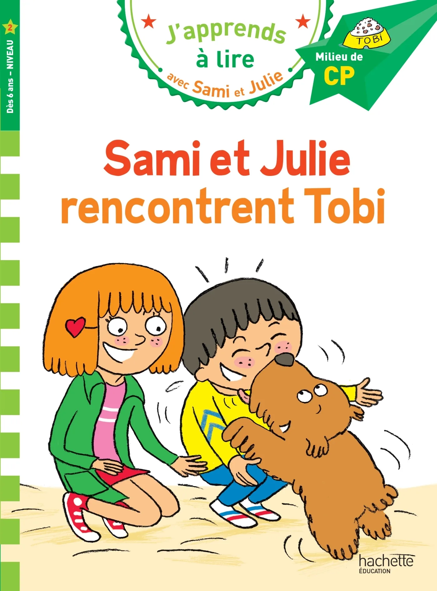 Couverture — Sami et Julie CP niveau 2 Sami et Julie rencontrent Tobi