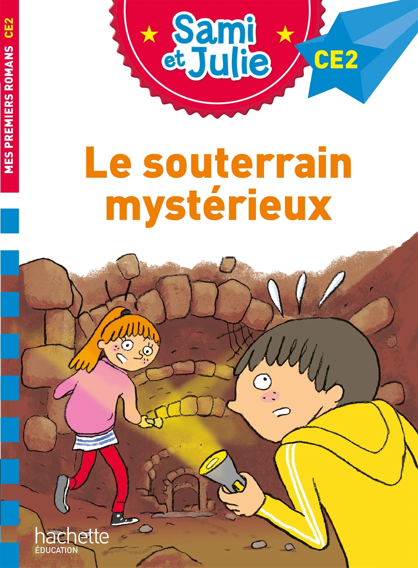Couverture — Sami et Julie Roman CE2 Le souterrain mystérieux
