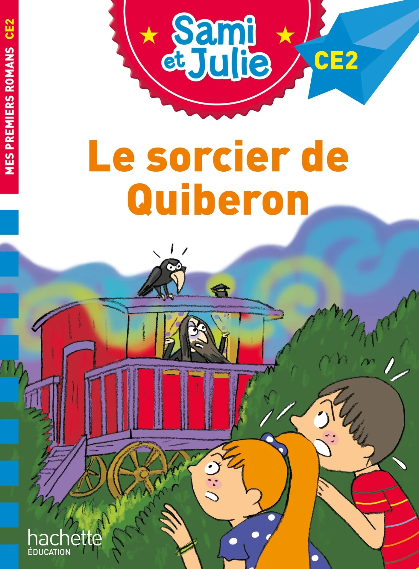 Couverture — Sami et Julie Roman CE2 Le sorcier de Quiberon