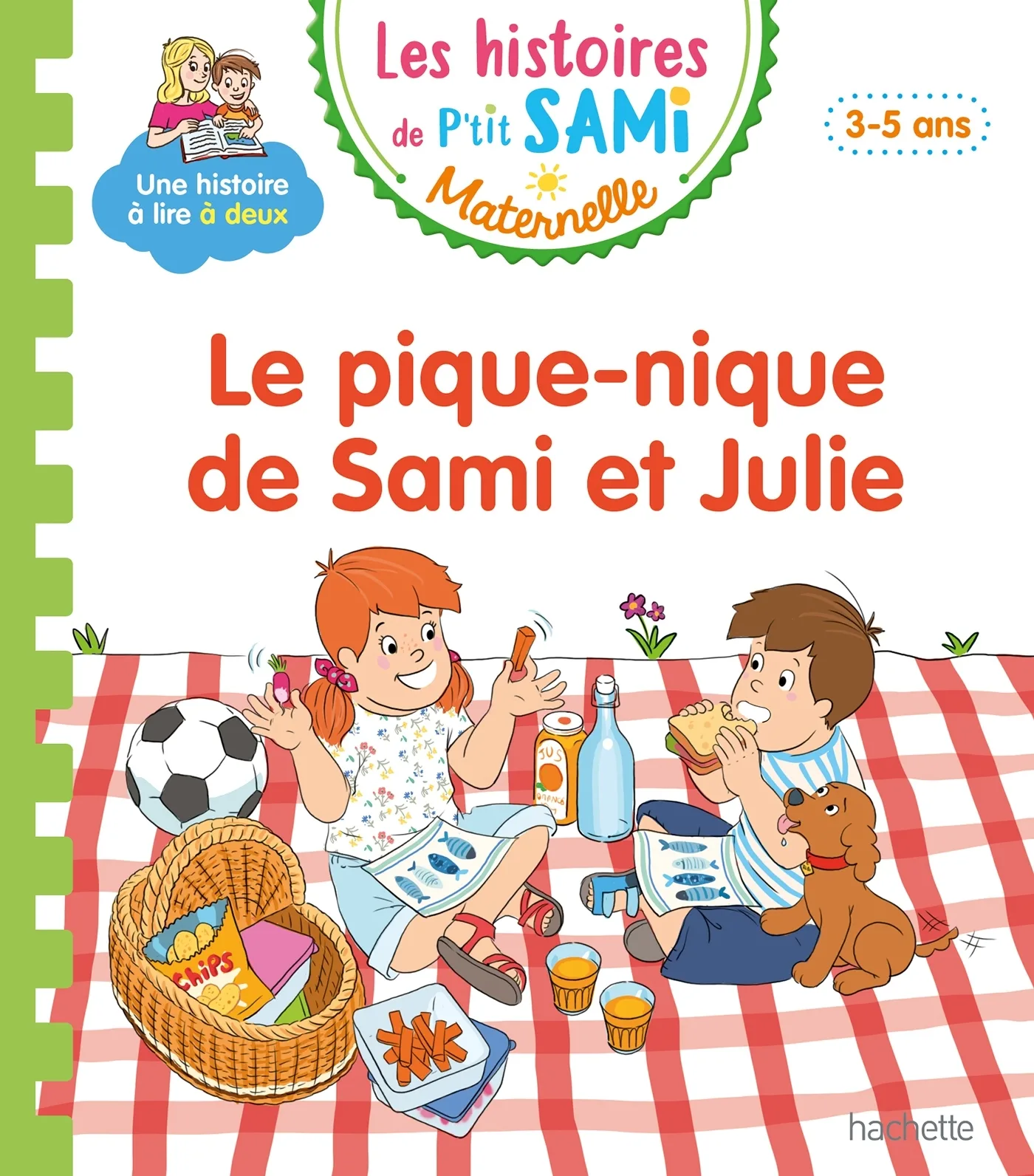 Couverture — Les histoires de P'tit Sami Maternelle (3-5 ans) : Le pique-nique de Sami et Julie