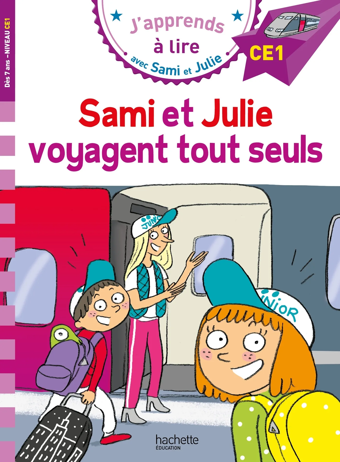 Couverture — Sami et Julie CE1  Sami et Julie voyagent tout seuls