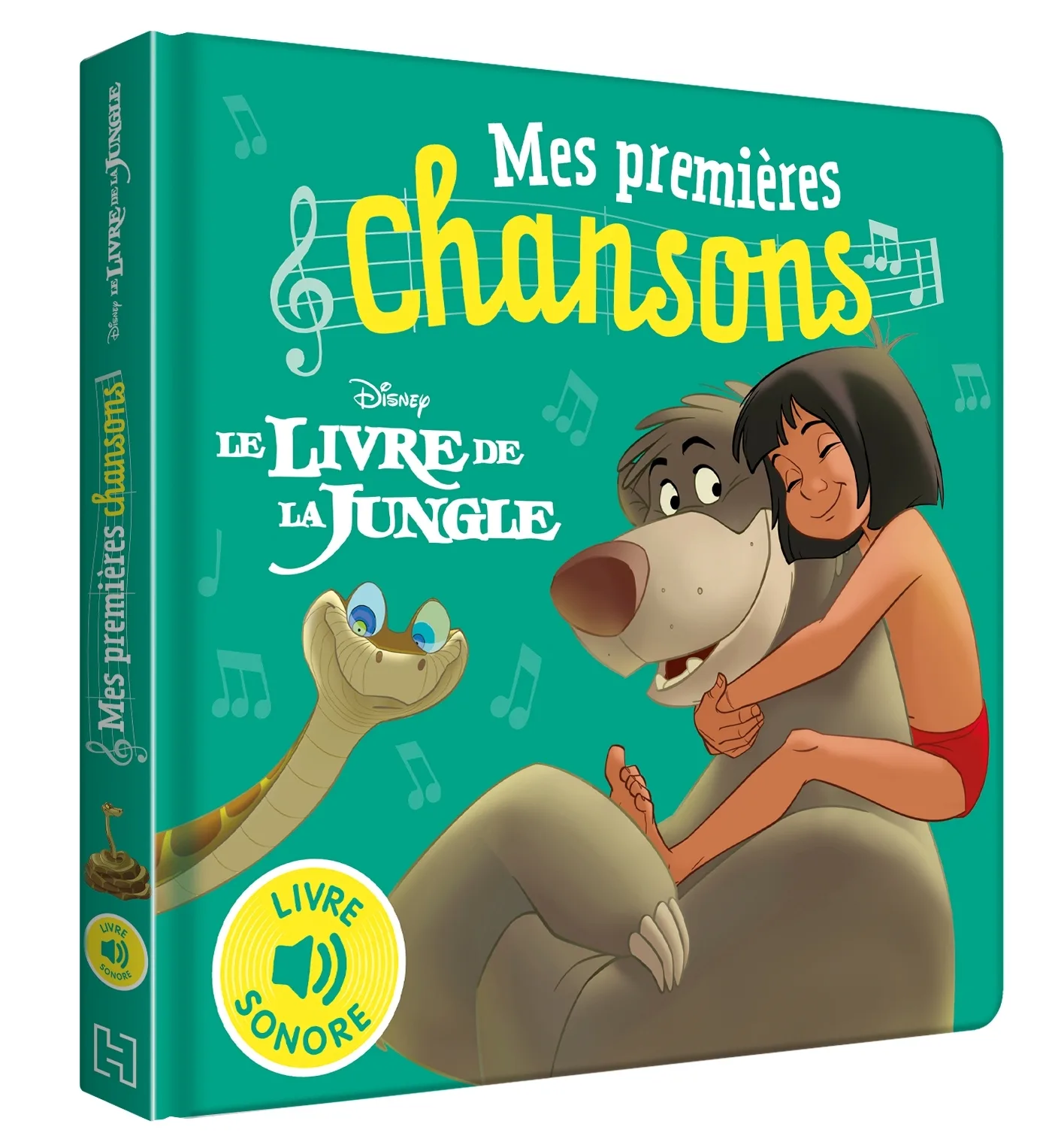 Couverture — LE LIVRE DE LA JUNGLE - Mes Premières Chansons - Livre sonore - Disney