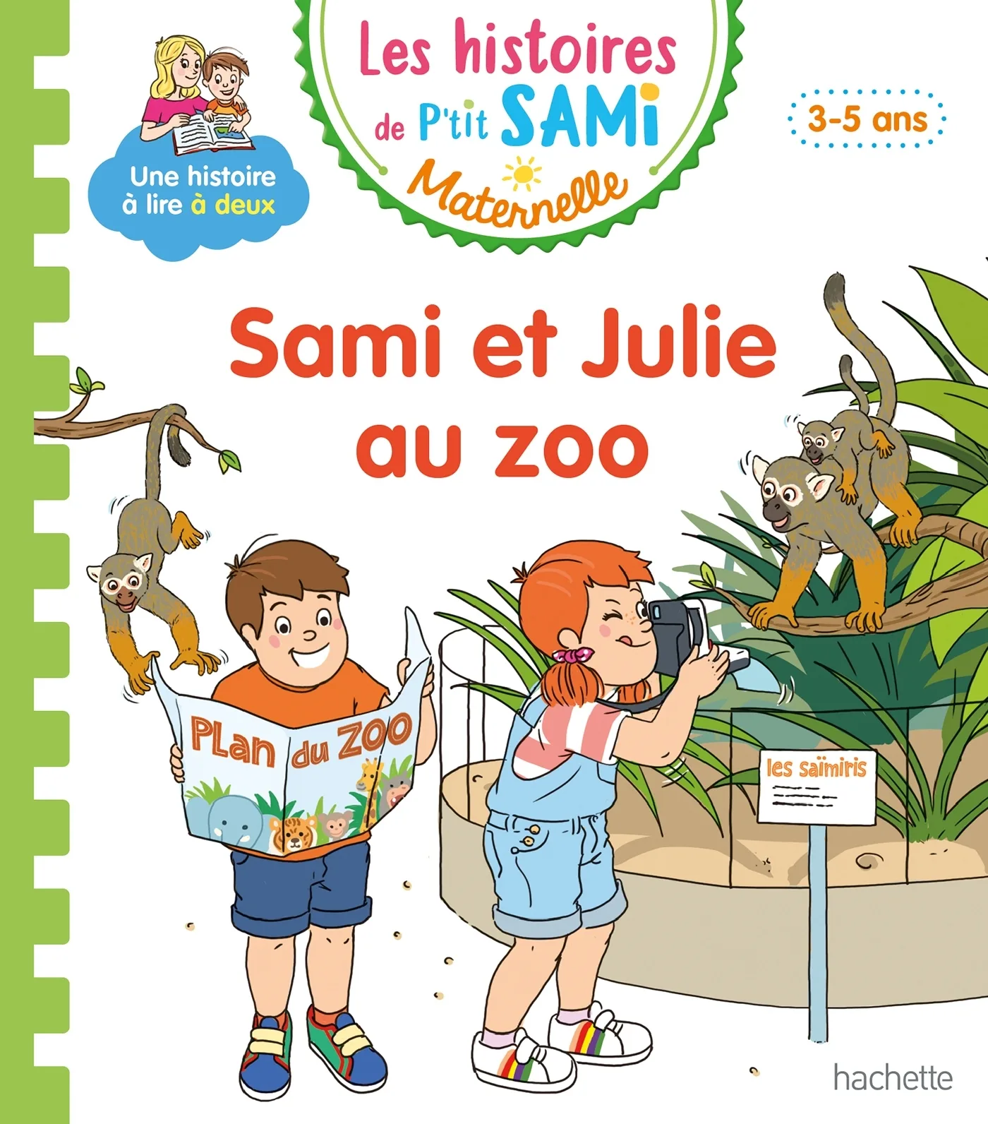 Couverture — Les histoires de P'tit Sami Maternelle (3-5 ans) : Sami et Julie au zoo