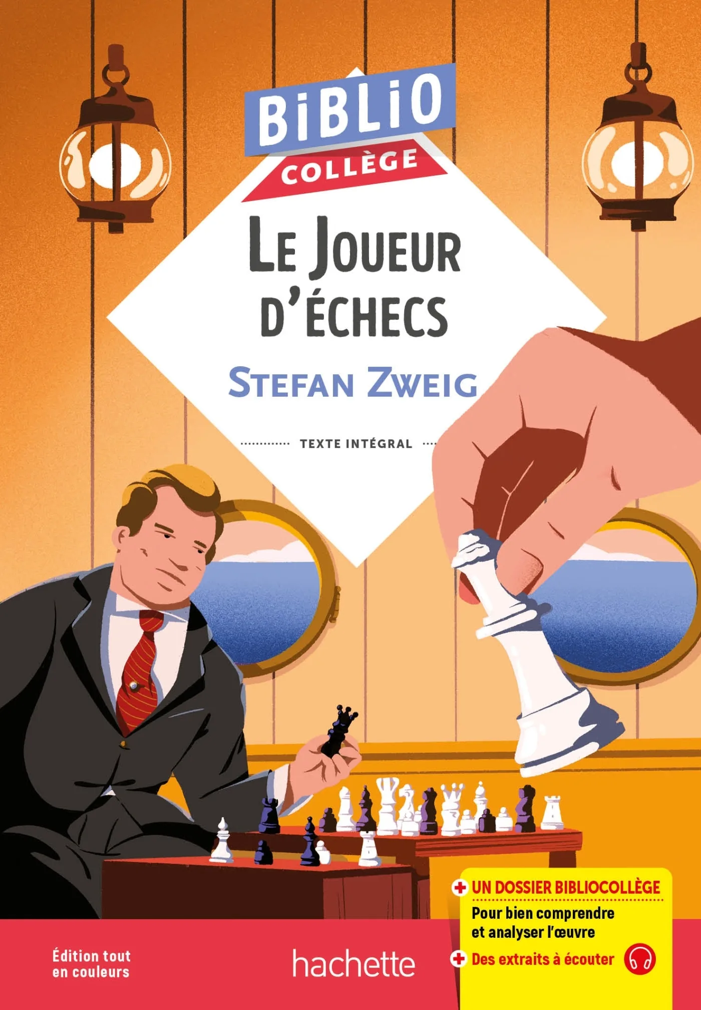 Couverture — BiblioCollège Le Joueur d'échecs, Stefan Zweig