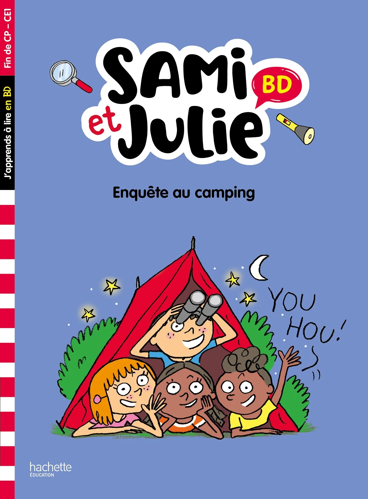Couverture — Sami et Julie BD Fin de CP-CE1 - Enquête au camping