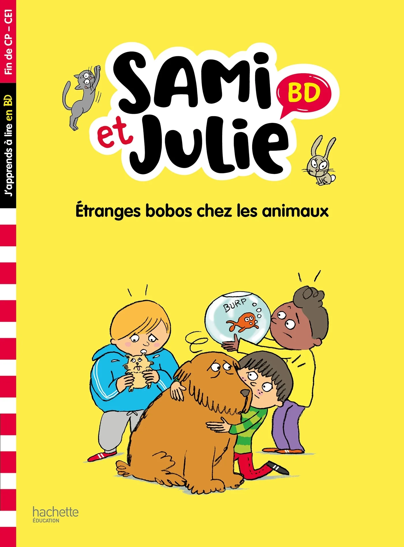 Couverture — Sami et Julie BD Fin de CP-CE1 - Etranges bobos chez les animaux