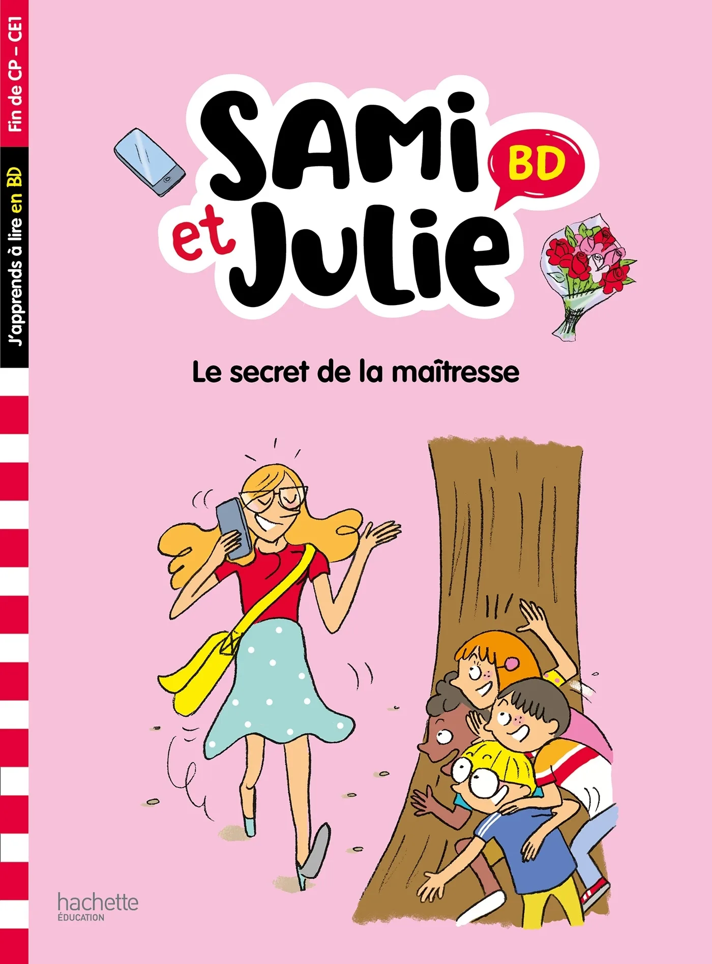 Couverture — Sami et Julie BD Fin de CP-CE1 - Le secret de la maîtresse