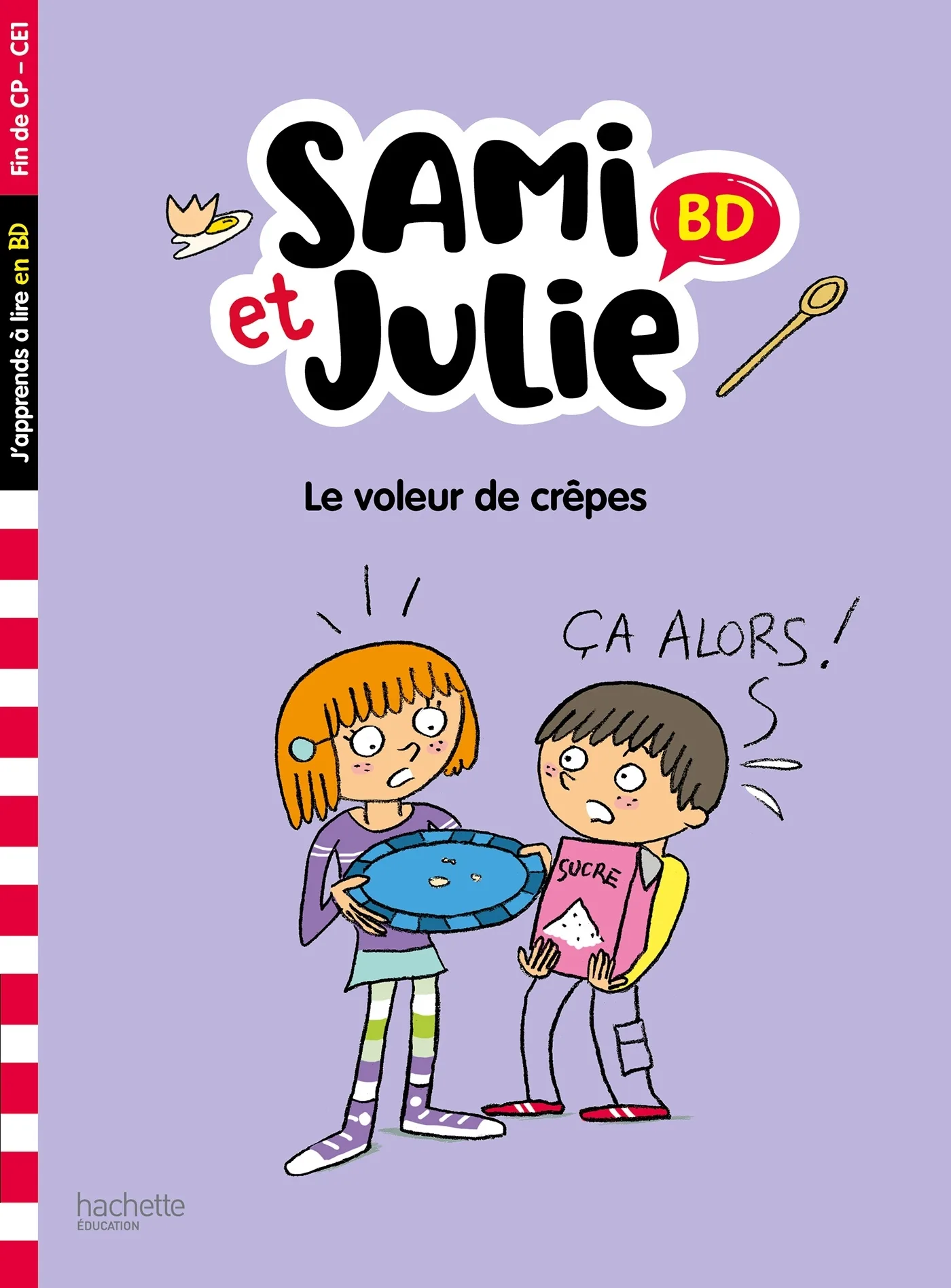 Couverture — Sami et Julie BD Fin de CP-CE1 - Le voleur de crêpes