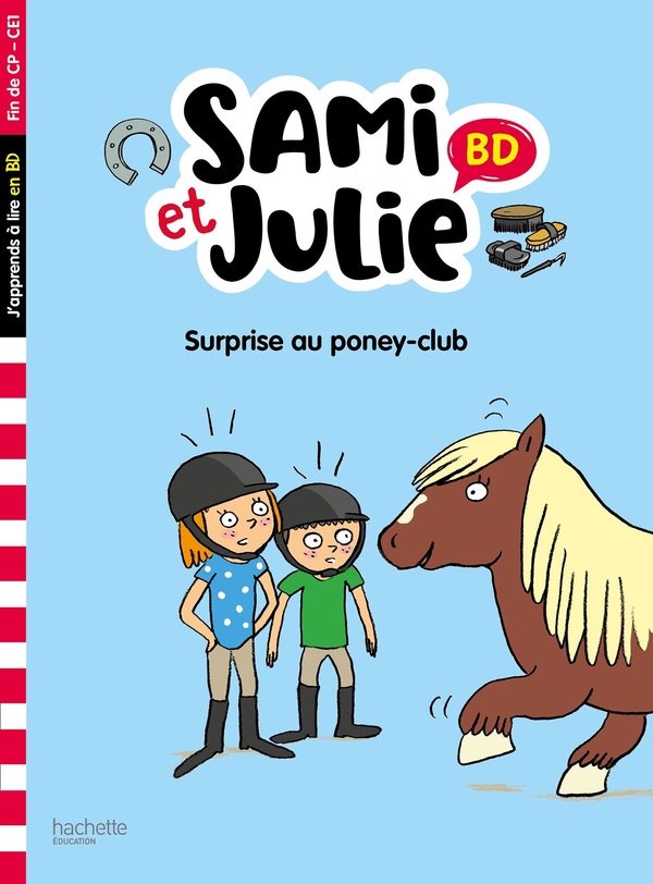 Couverture — Sami et Julie BD : surprise au poney-club
