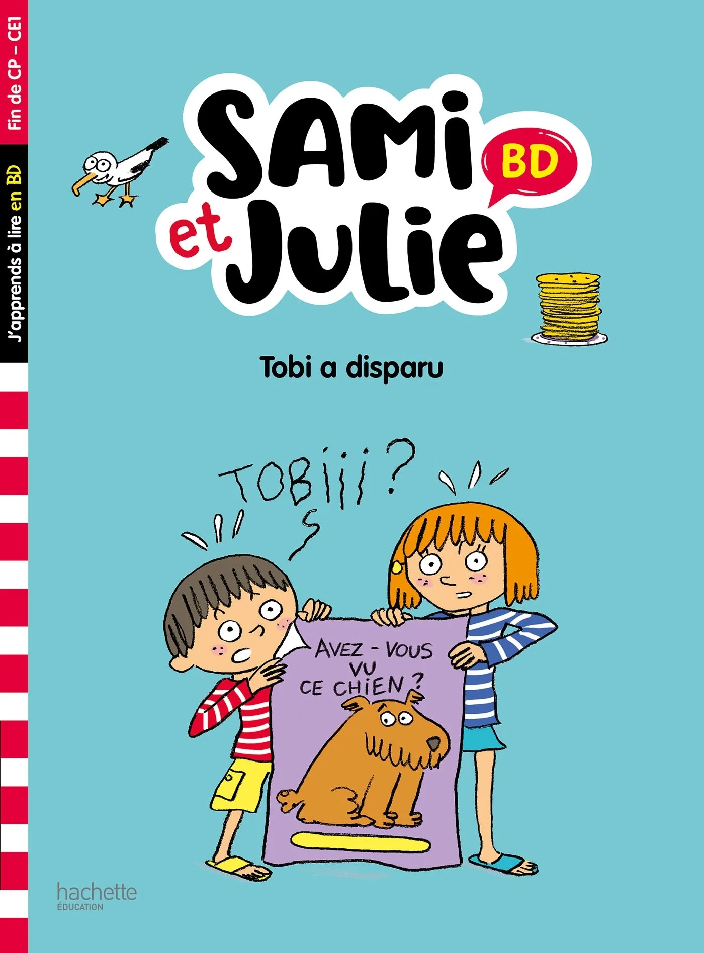 Couverture — Sami et Julie BD Fin de CP-CE1 - Tobi a disparu