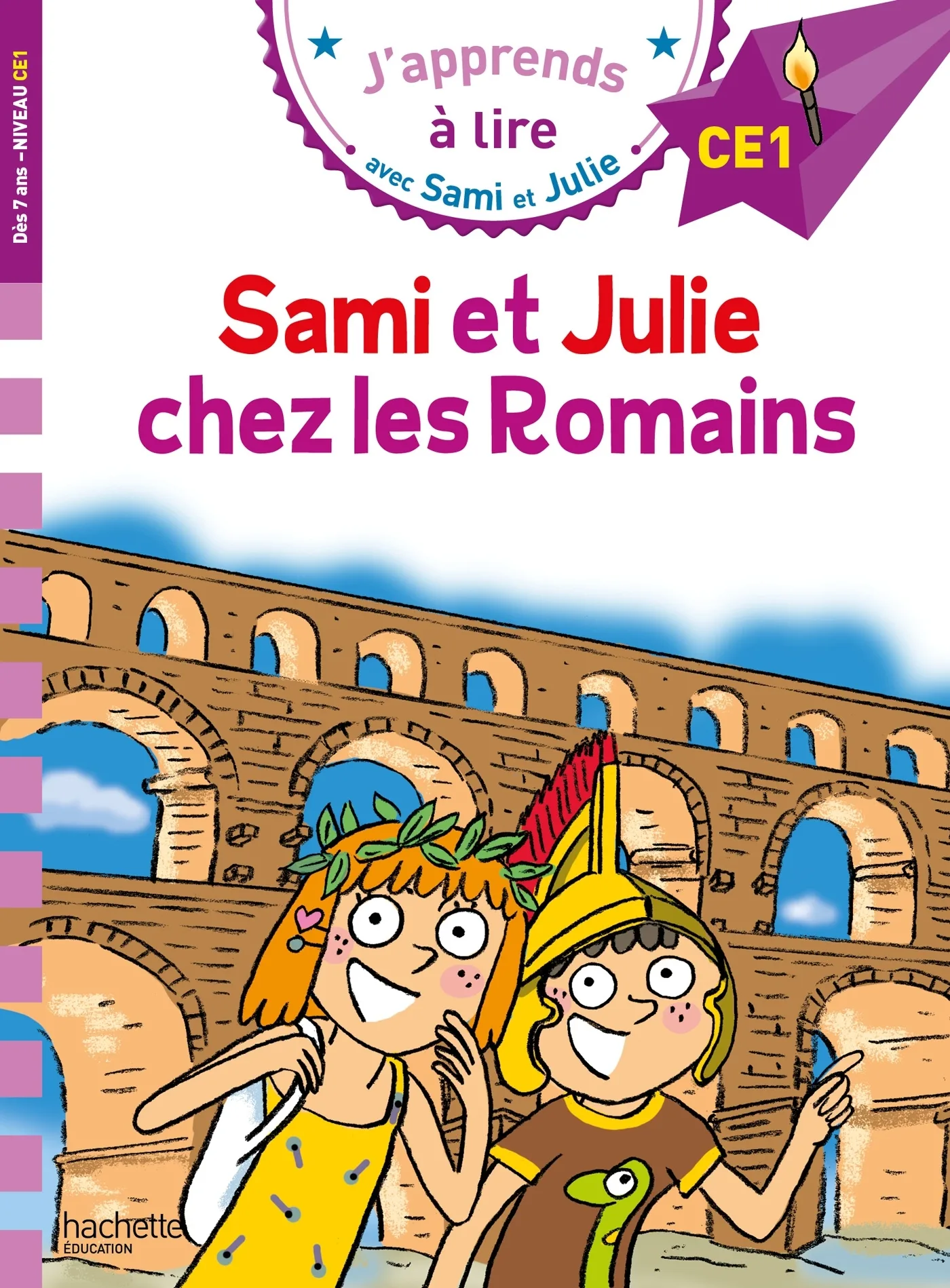 Couverture — Sami et Julie CE1 Sami et Julie chez les Romains