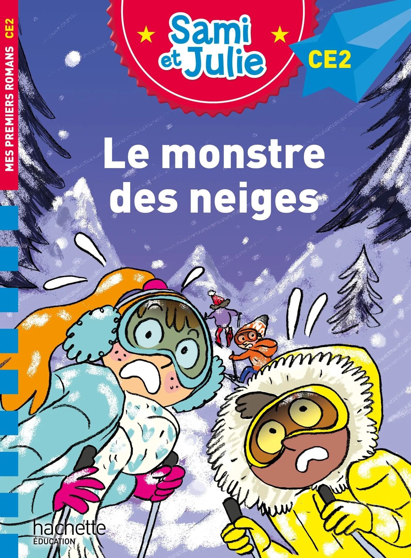 Couverture — Sami et Julie Roman CE2 Le monstre des neiges