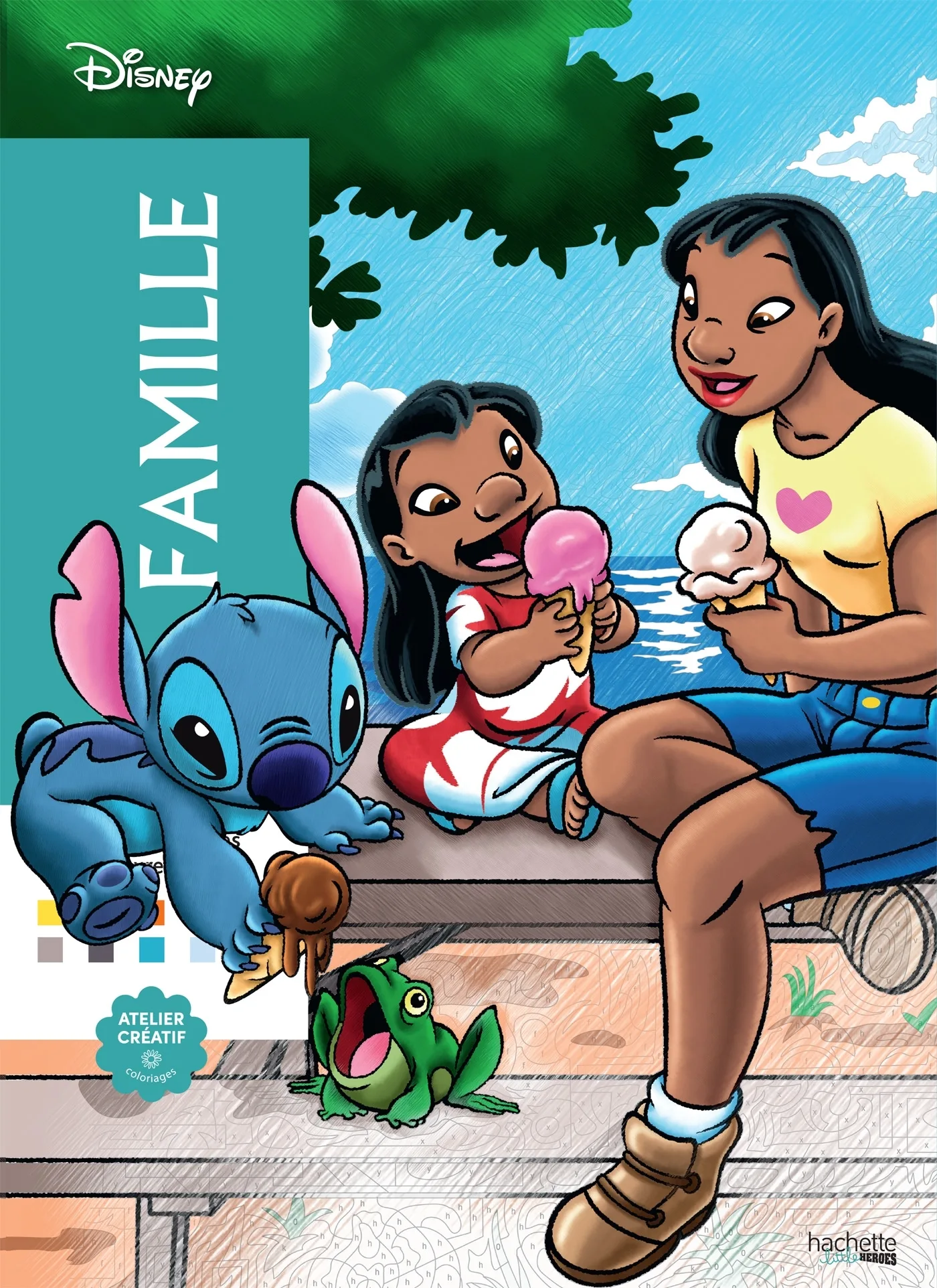 Couverture — Coloriages mystères Disney - Famille