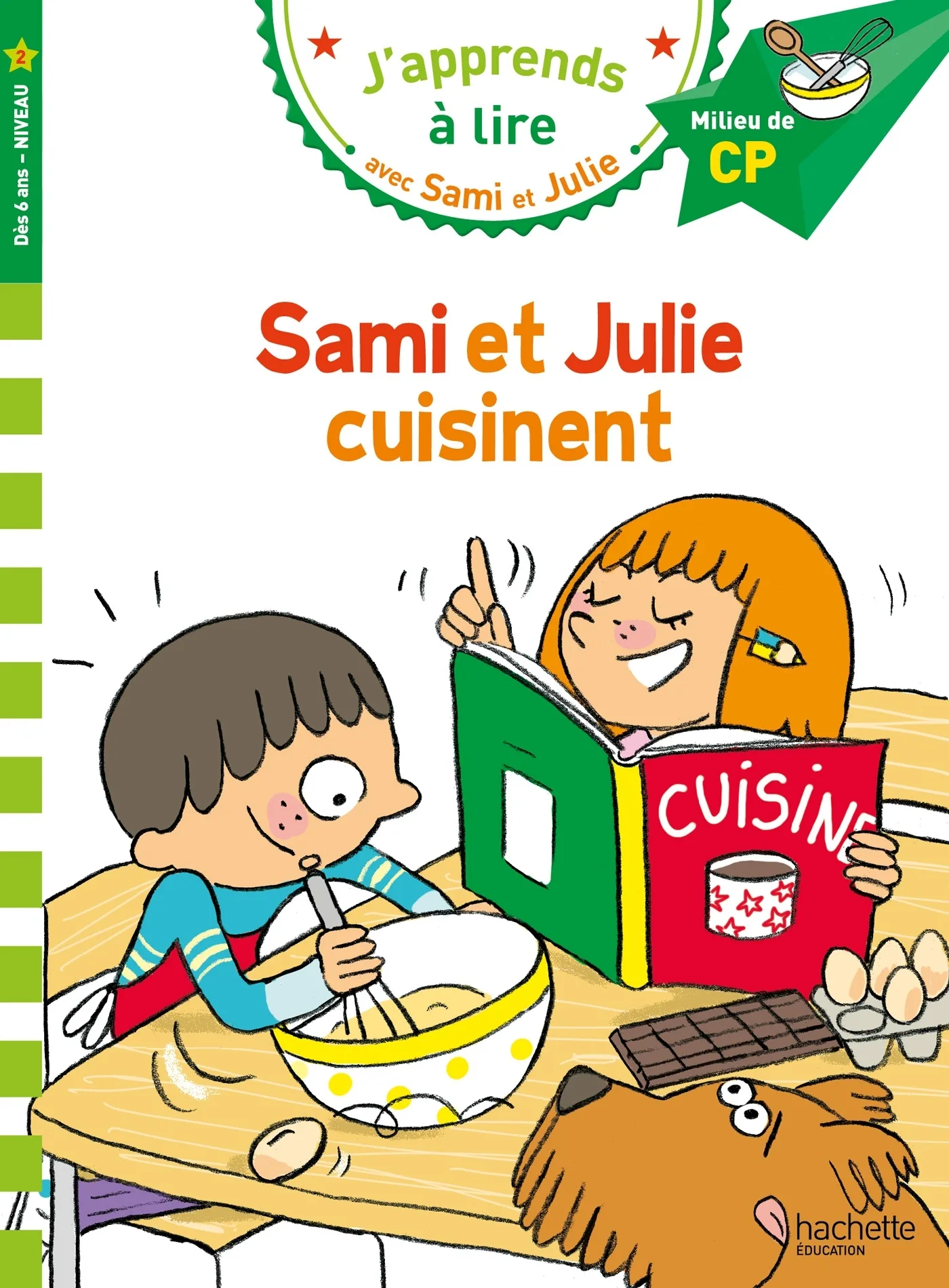 Couverture — Sami et Julie CP niveau 2 Sami et Julie cuisinent