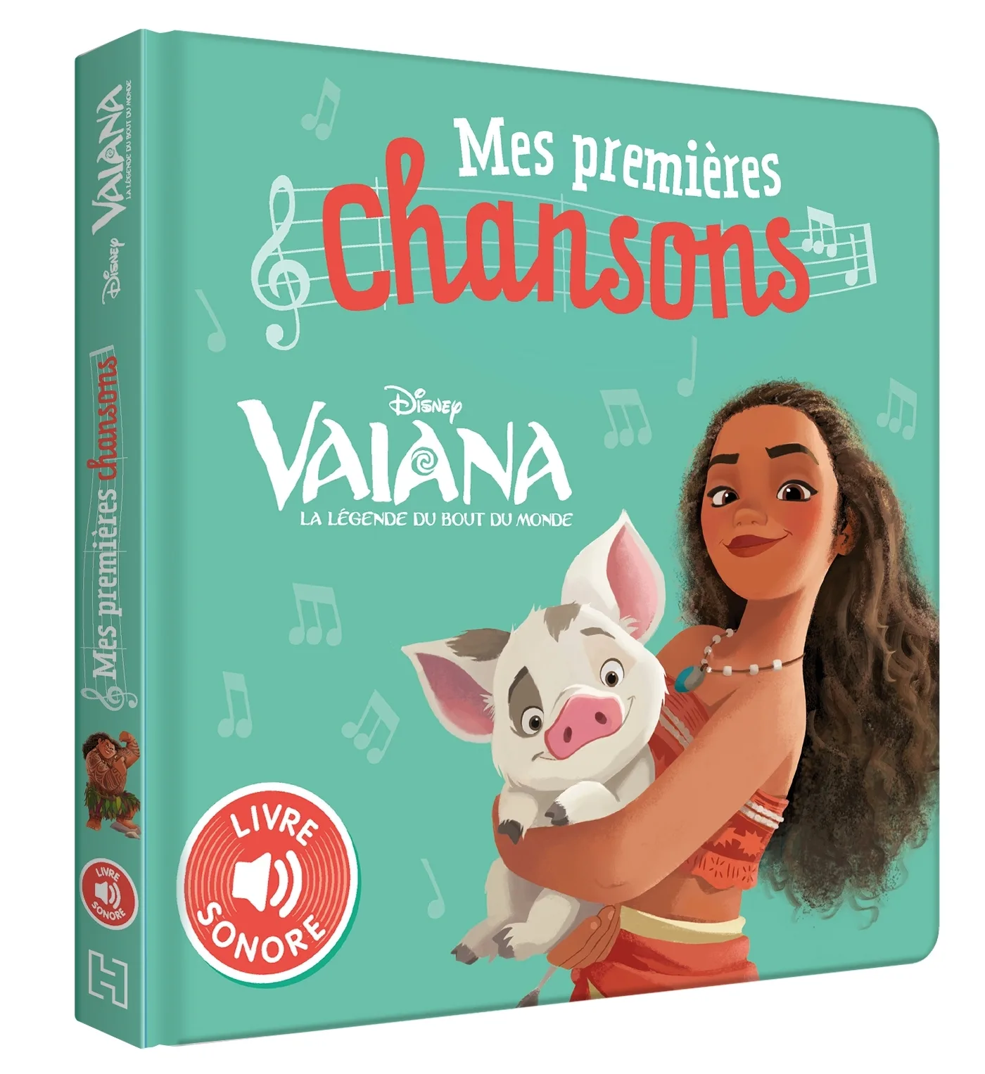 Couverture — VAIANA, LA LÉGENDE DU BOUT DU MONDE - Mes Premières Chansons (Livre sonore) - Disney Princesses