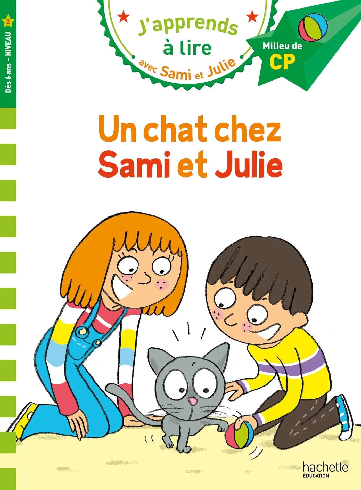 Couverture — Sami et Julie CP Niveau 2 Un chat chez Sami et Julie