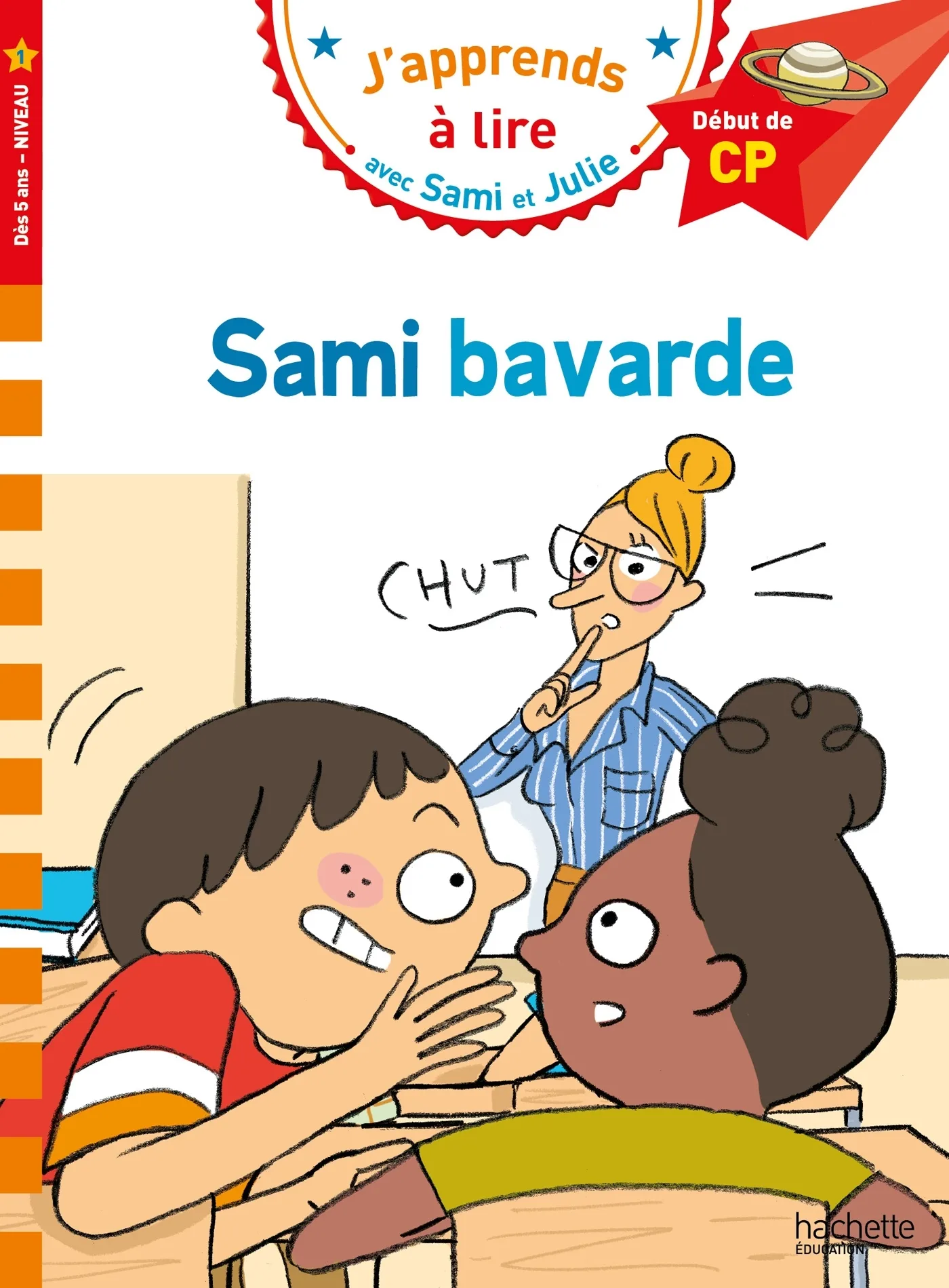 Couverture — Sami et Julie CP niveau 1 Sami bavarde
