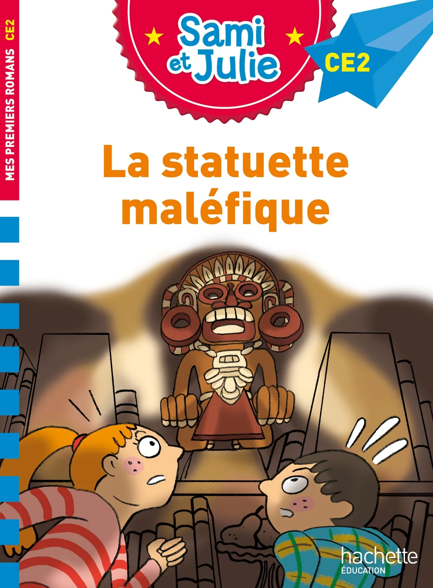 Couverture — Sami et Julie Roman CE2 - La statuette maléfique