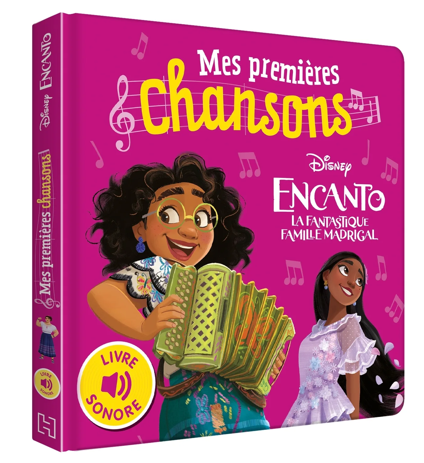 Couverture — ENCANTO, LA FANTASTIQUE FAMILLE MADRIGAL - Mes Premières Chansons (Livre sonore) - Disney