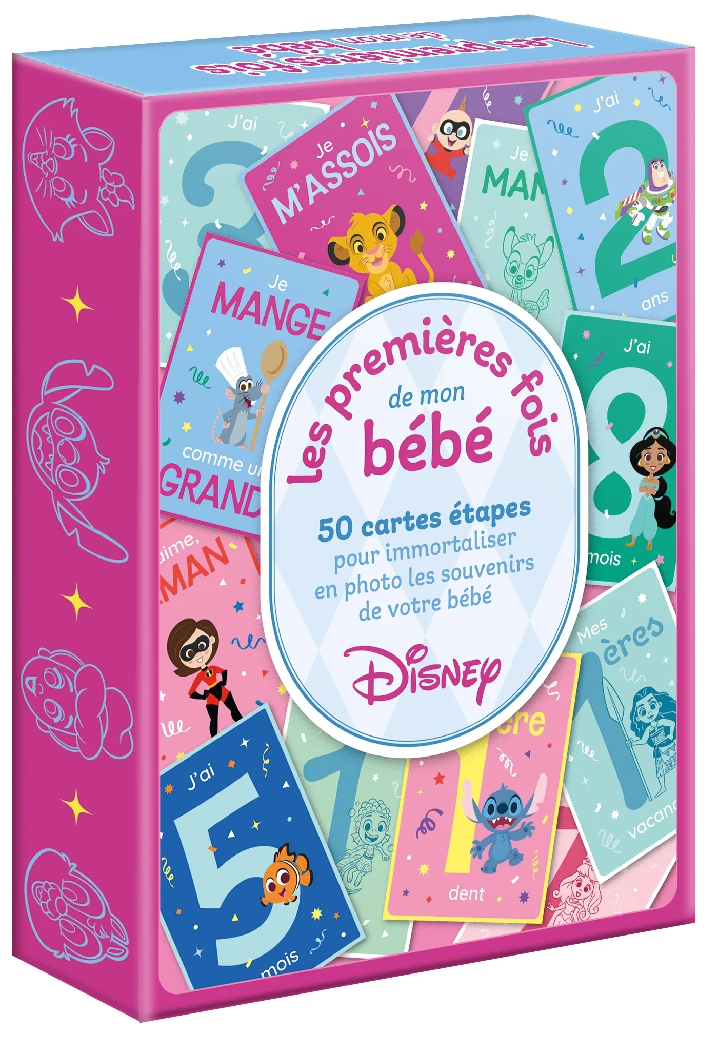 Couverture — DISNEY BABY - Les premières fois de mon bébé - 50 cartes étapes