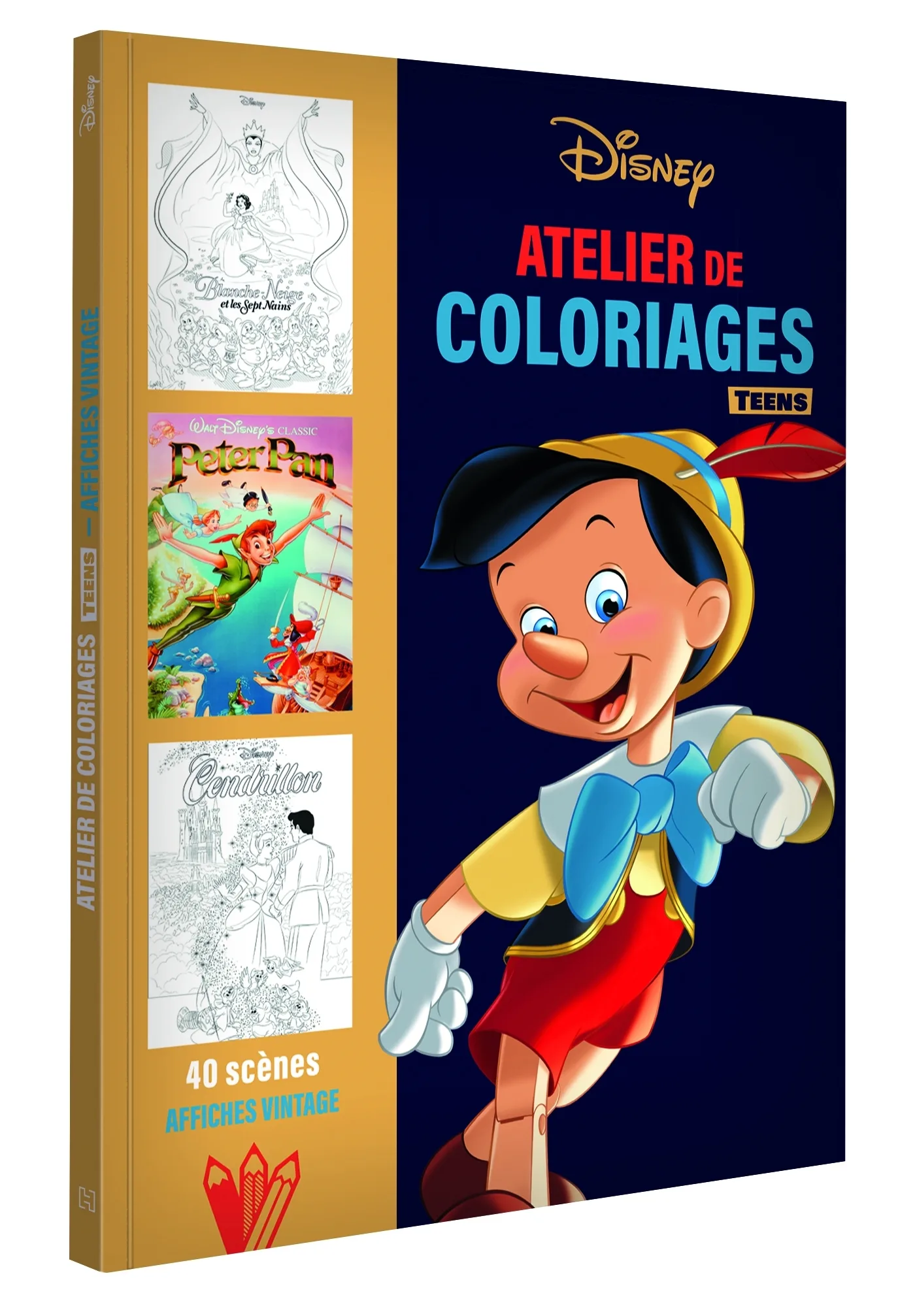 Couverture — DISNEY TEENS - Atelier de coloriages - Affiches Vintage