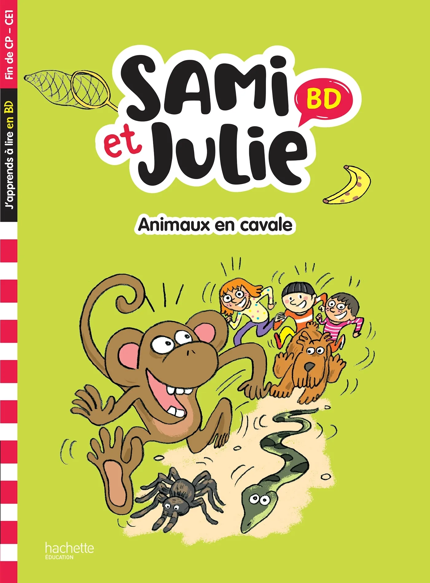 Couverture — Sami et Julie BD Fin de CP- CE1 - Animaux en cavale