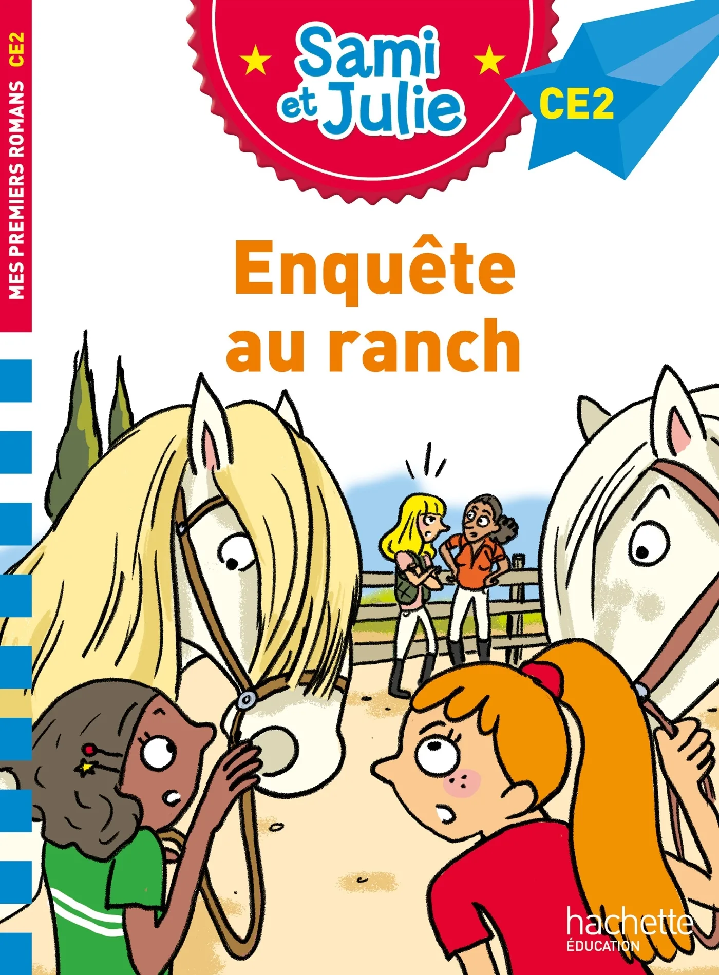Couverture — Sami et Julie Roman CE2 - Enquête au ranch