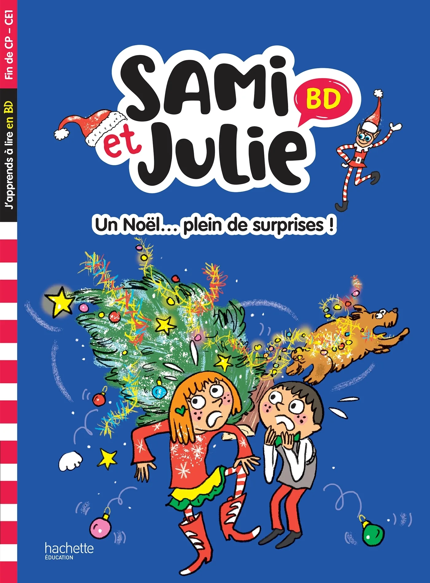 Couverture — Sami et Julie BD Fin de CP-CE1 - Un Noël .... plein de surprises !