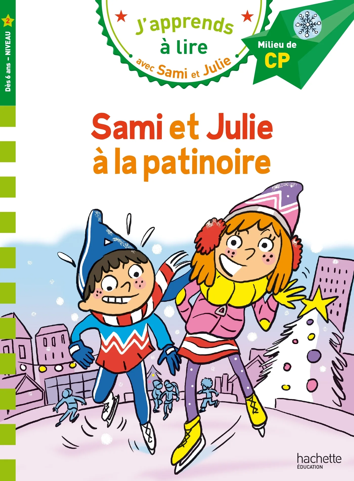 Couverture — Sami et Julie CP Niveau 2 - La patinoire