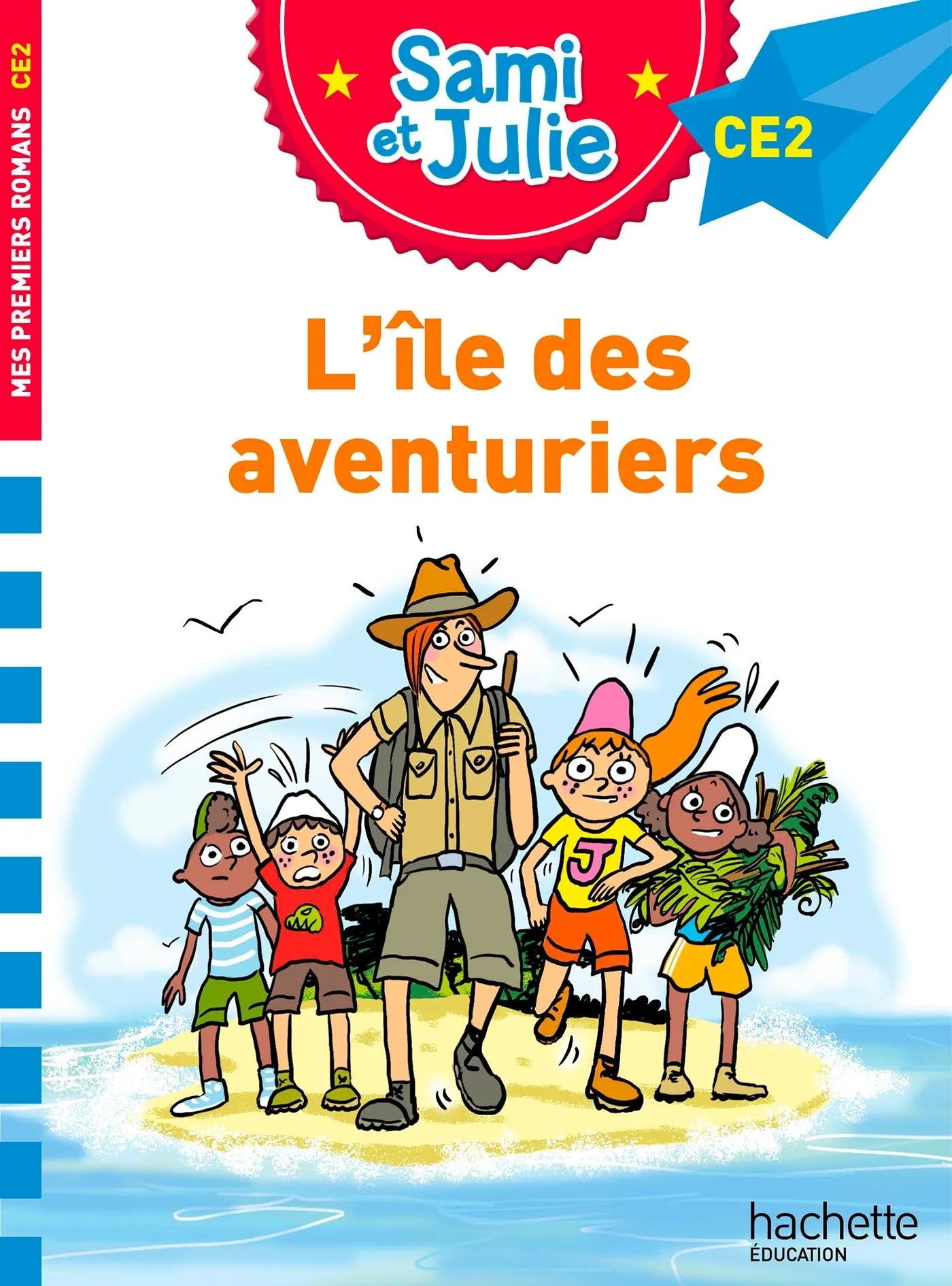 Couverture — Sami et Julie Roman CE2 - L'île des aventuriers