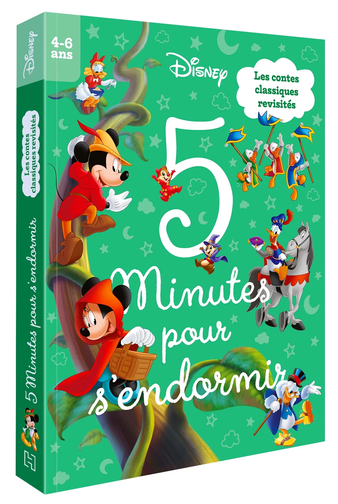 Couverture — MICKEY ET SES AMIS - 5 minutes pour s'endormir - Les contes classiques revisités - DISNEY