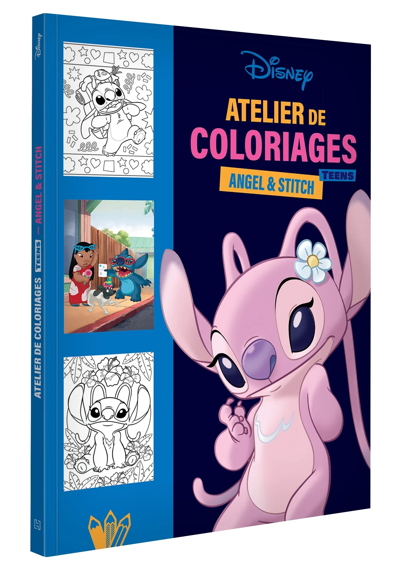 Couverture — DISNEY TEENS - Atelier de coloriages - Angel et Stitch