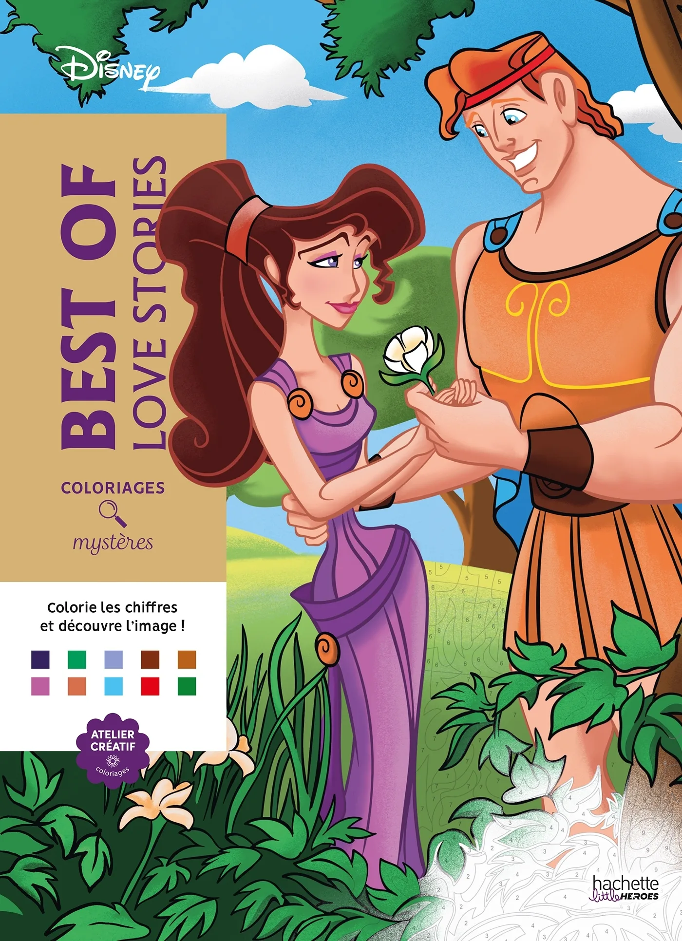 Couverture — Coloriages Mystères Disney - Best of Love Stories