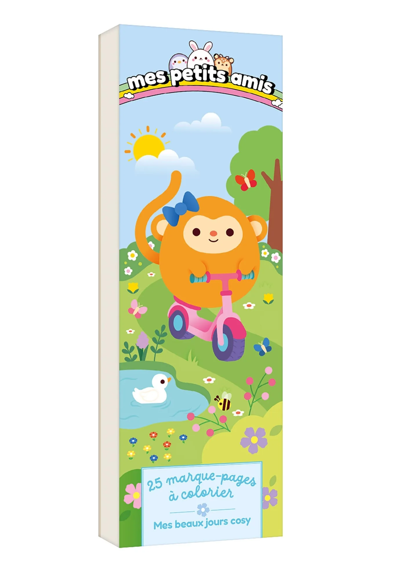 Couverture — 25 marque-pages à colorier - Mes petits amis - Mes beaux jours cosy