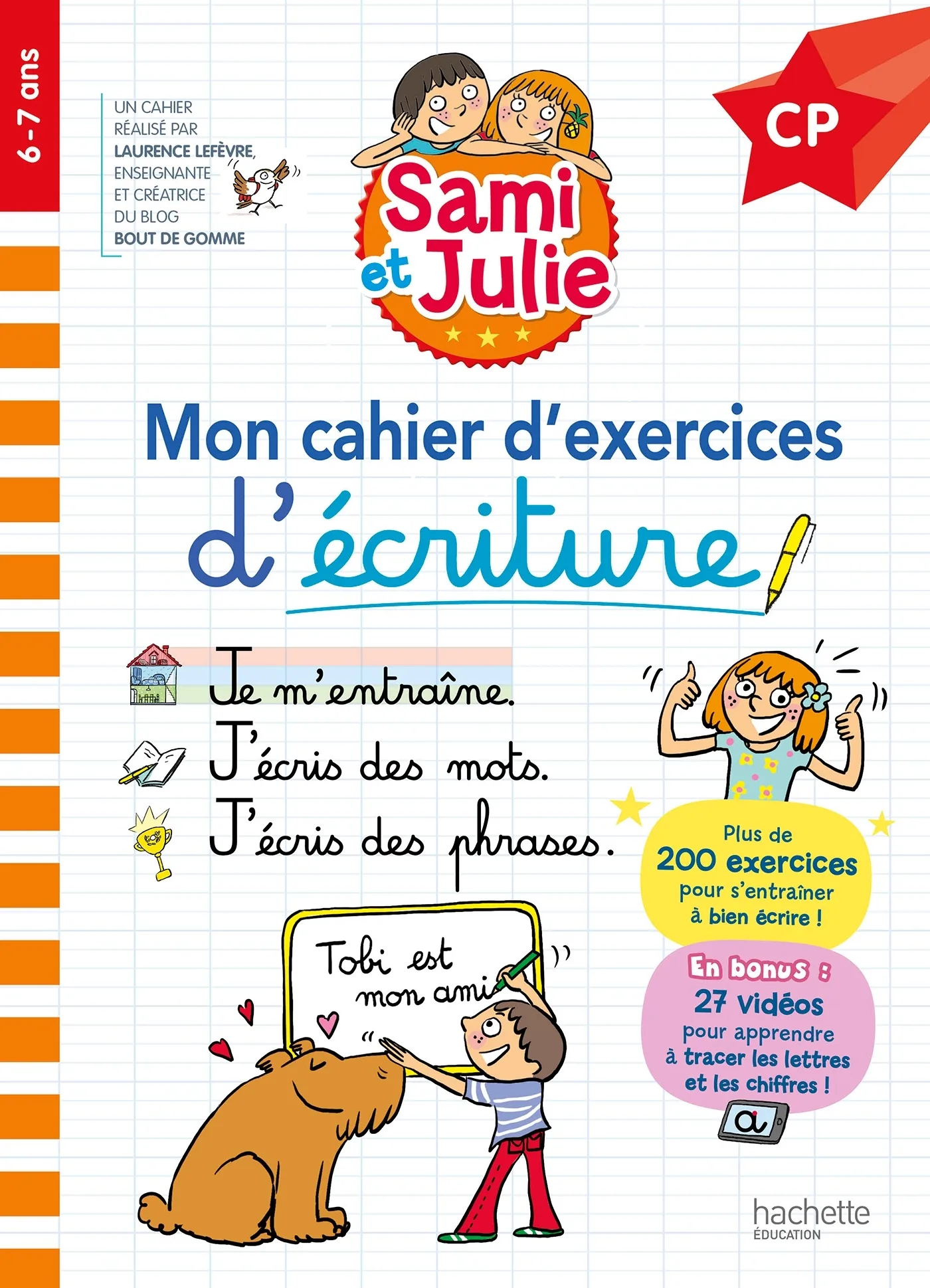 Couverture — Sami et Julie CP - Mon cahier d'exercices d'écriture