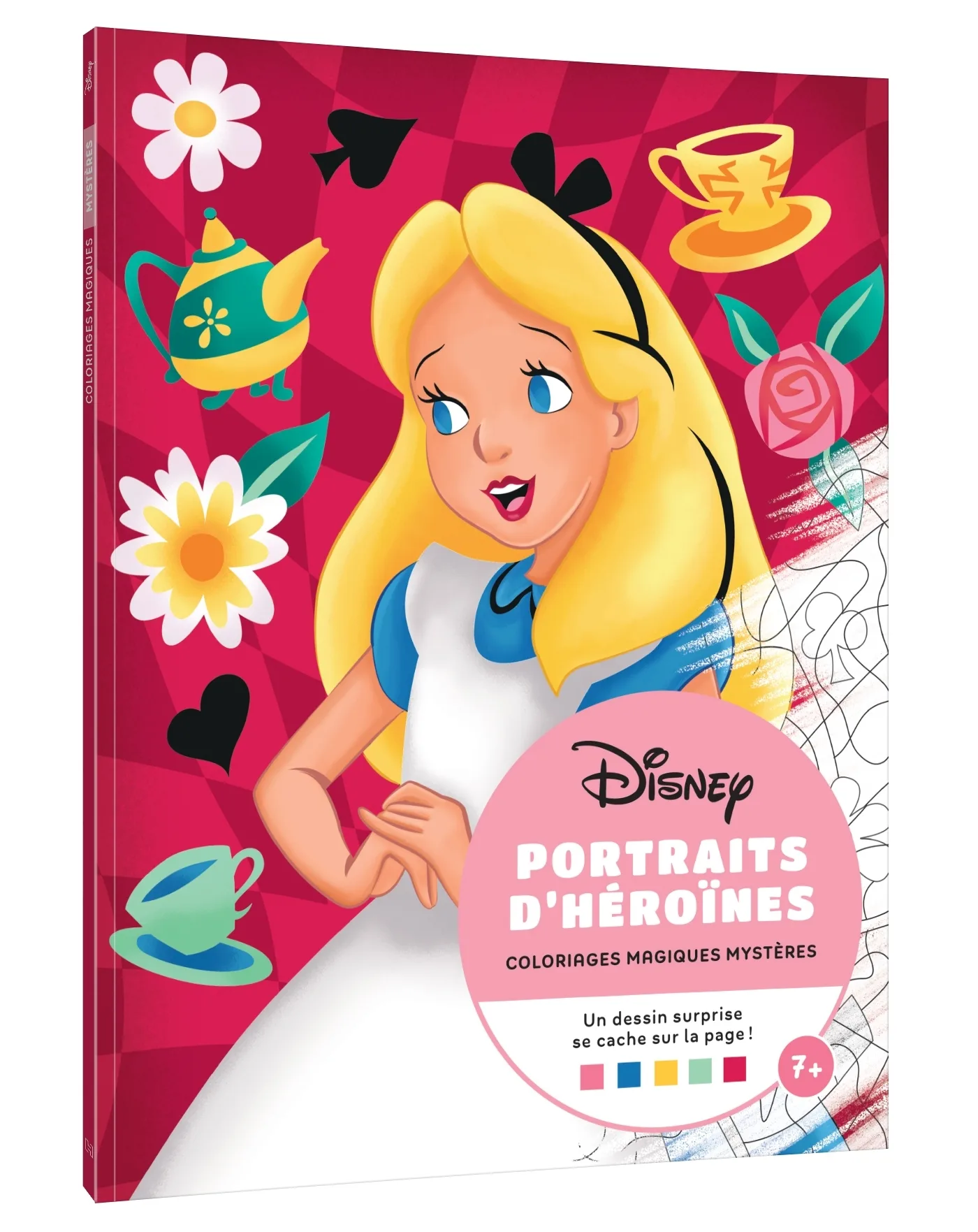 Couverture — DISNEY - Mes Coloriages magiques - Mystères - Portraits d'héroïnes