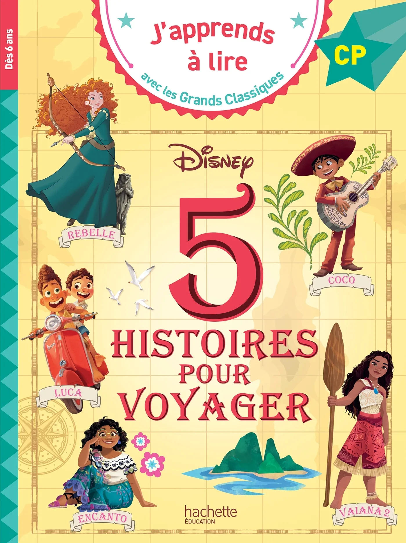 Couverture — Disney -5 histoires pour voyager - CP