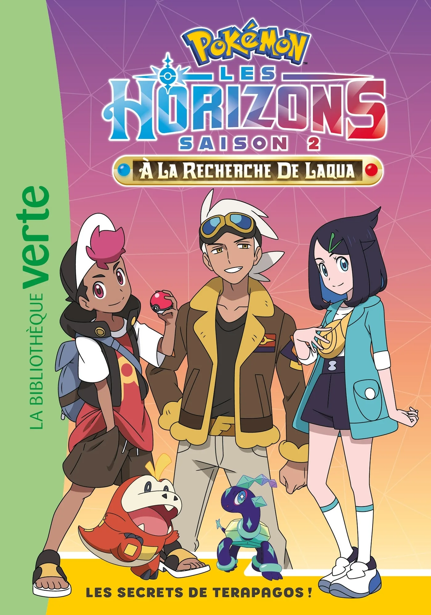 Couverture — Pokémon Les Horizons, Tome 19 - Les secrets de Terapagos !