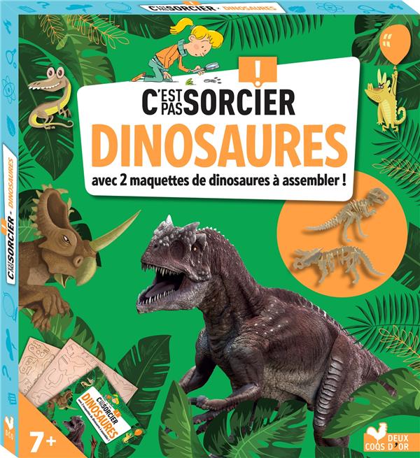 Couverture — C'est pas sorcier les dinosaures ; boîte avec accessoires