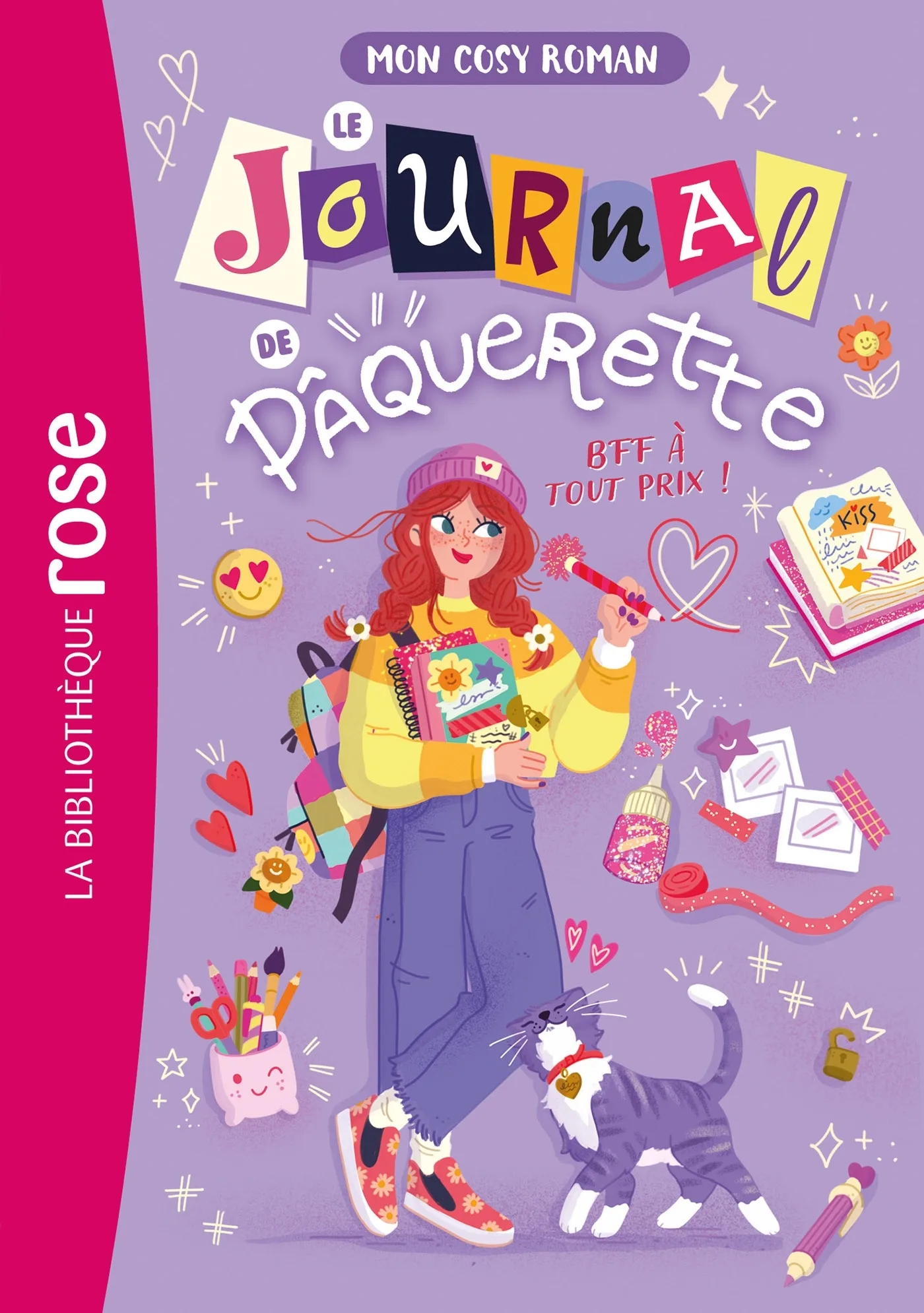 Couverture — Mon cosy roman : Le journal de Pâquerette, Tome 01 - BFF à tout prix !