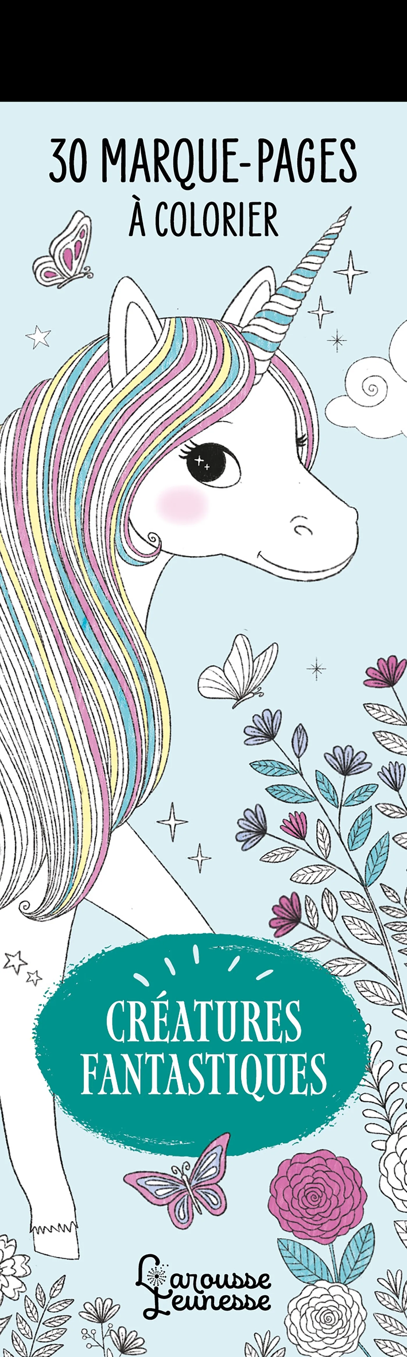 Couverture — 30 marque-pages à colorier - Créatures fantastiques