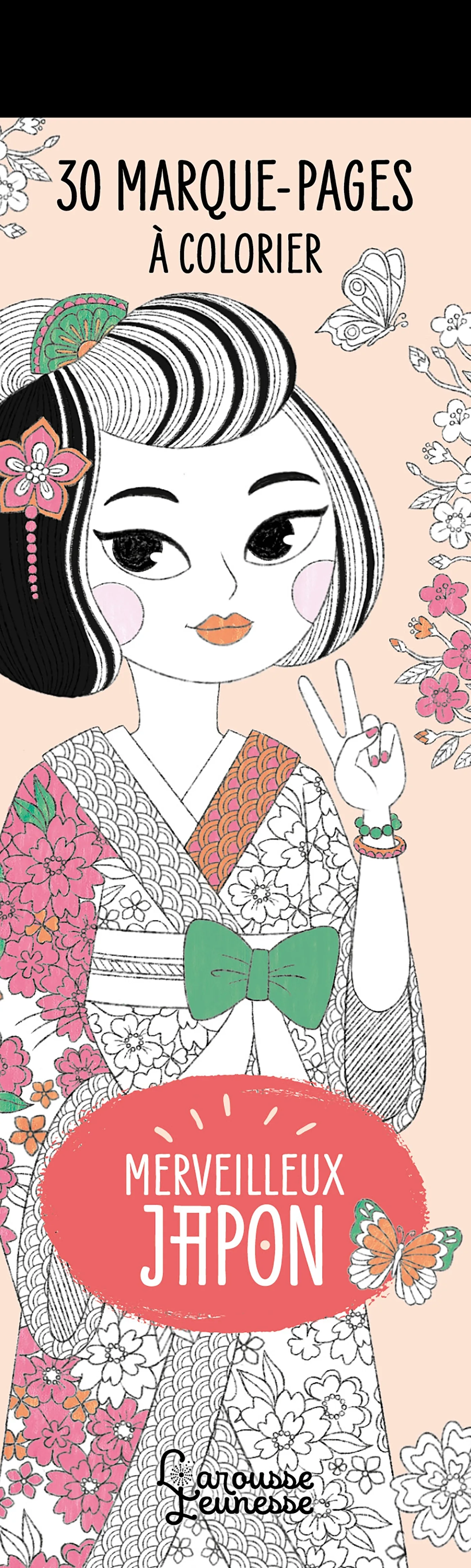 Couverture — 30 marque-pages à colorier - Merveilleux Japon