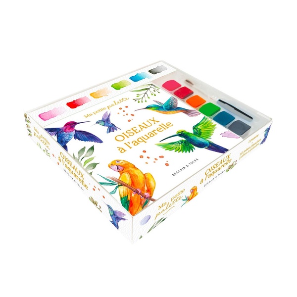 Couverture — Ma petite palette : Oiseaux à l'aquarelle