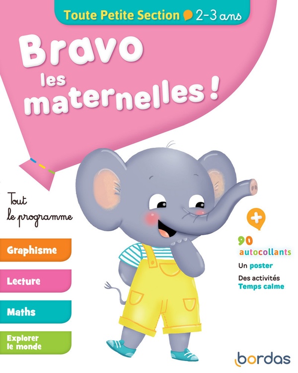 Couverture — Bravo les maternelles ! : TPS ; 2/3 ans (édition 2019)
