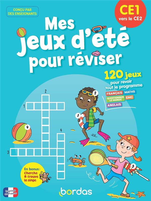 Couverture — Mes jeux d'été pour réviser ; CE1 vers le CE2