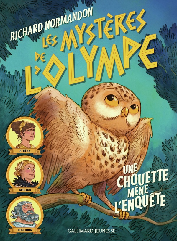 Couverture — Les mystères de l'Olympe Tome 1 Une chouette mène l'enquête