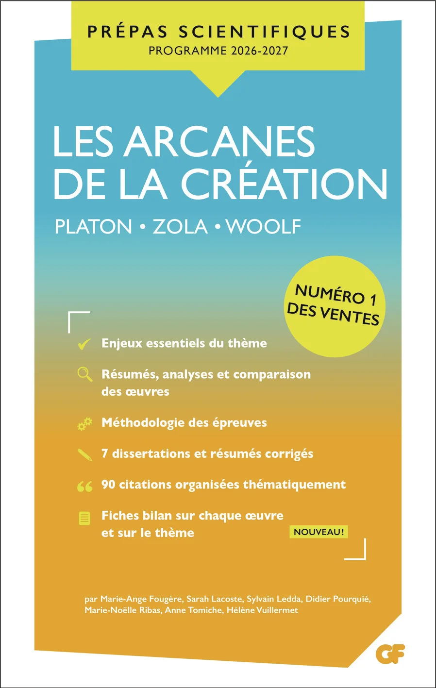 Couverture — Les arcanes de la création - Prépas scientifiques 2026-2027