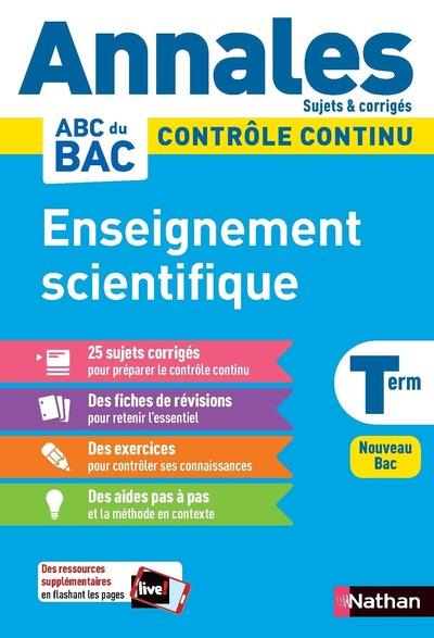 Couverture — Annales ABC du bac ; sujets & corrigés : enseignement scientifique : terminale (édition 2020)